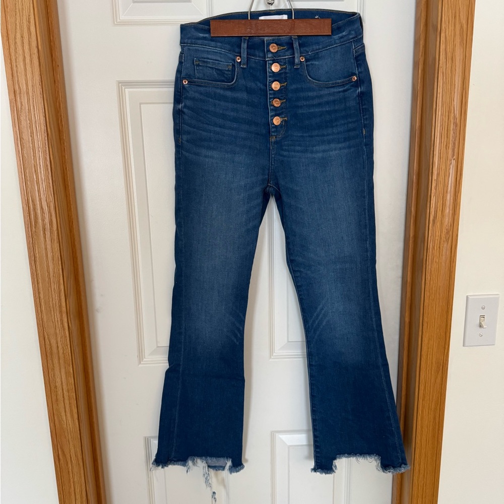 LOFT Dark Blue Flare Jeans